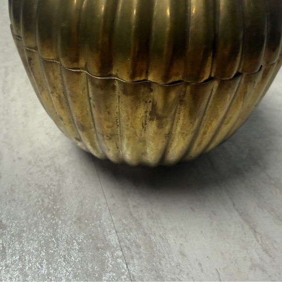 Vintage Maitland-Smith brass bowl lidded trinket box - Picture 2 of 7